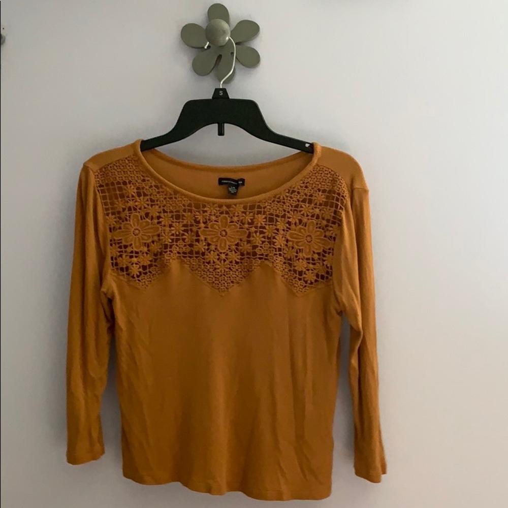 American Eagle 3/4 Sleeve Crop Top